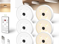 Ezvalo draadloze kastlamp met bewegingsmelder (6 stuks) - afbeelding 1 van  6