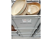 F2d - diep bord - porselein: diepe borden f2d bruin (53x)