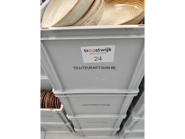 F2d - diep bord - porselein: diepe borden f2d bruin (53x) - afbeelding 2 van  4