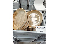 F2d - diep bord - porselein: diepe borden f2d bruin (53x) - afbeelding 2 van  3