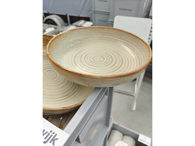 F2d - diep bord - porselein: diepe borden f2d bruin (53x) - afbeelding 2 van  2