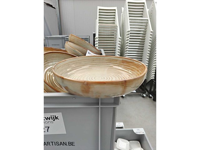 F2d - diep bord - porselein: diepe borden f2d bruin (53x) - afbeelding 3 van  3