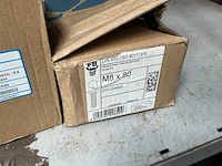 Fabory m8x80 zeskant bout (800x) - afbeelding 4 van  4