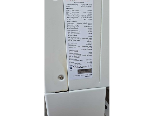 Fabrieksnieuw - kstar 5kw 1-fase hybride omvormer + 5.12kwh catl thuisbatterij (plug & play - synergrid) - afbeelding 2 van  7