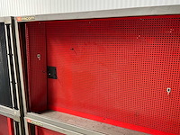 Facom - hangkast met schuifeur - diverse onderdelen, gereedschappen en accessoires - afbeelding 1 van  2