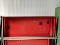 Facom - hangkast met schuifeur - diverse onderdelen, gereedschappen en accessoires - afbeelding 2 van  2