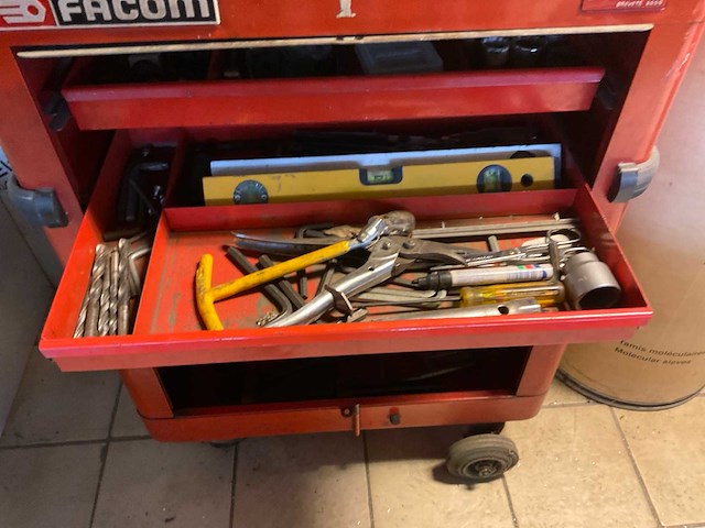 Facom 2502 gereedschapswagen met inhoud - afbeelding 1 van  2