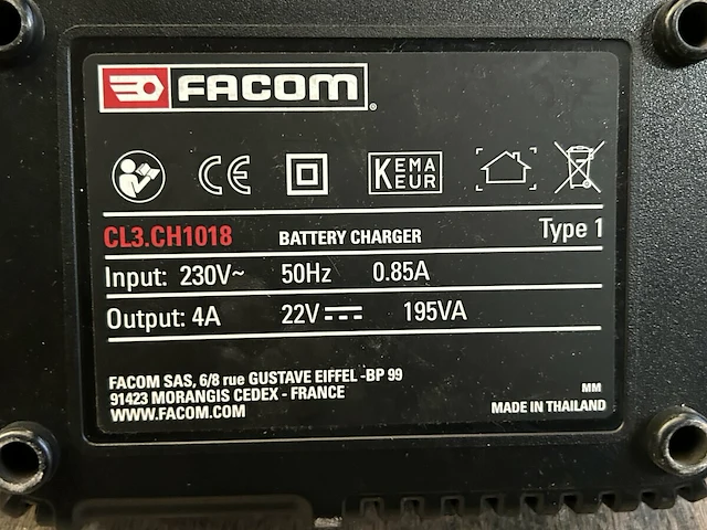 Facom accu omschakelratel - afbeelding 5 van  5