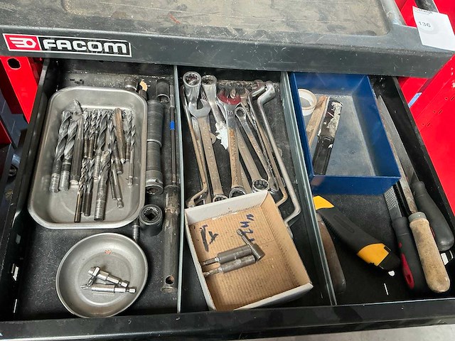 Facom chrono+ gereedschapswagen met inhoud - afbeelding 7 van  11