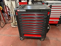 Facom mobiele gereedschapskar gevuld