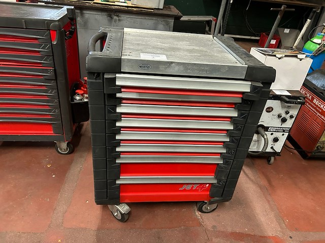 Facom mobiele gereedschapskar gevuld - afbeelding 1 van  10