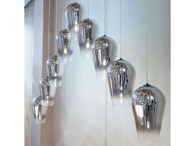 Fade pendellamp - slice diam 18cm - zilver - afbeelding 3 van  3