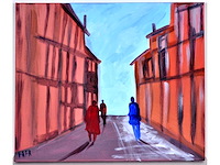 Fafa - people in motion - olie op doek - 50x60 cm - afbeelding 3 van  10