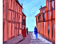 Fafa - people in motion - olie op doek - 50x60 cm - afbeelding 1 van  10