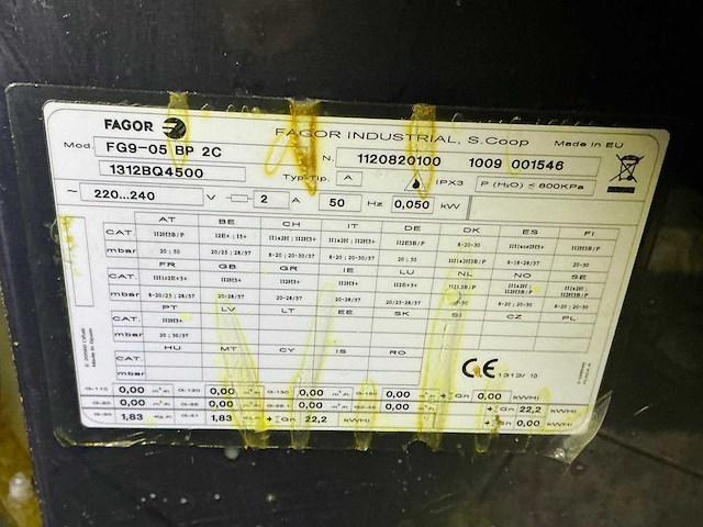 Fagor fg9-05 bp 2c friteuse - afbeelding 5 van  5