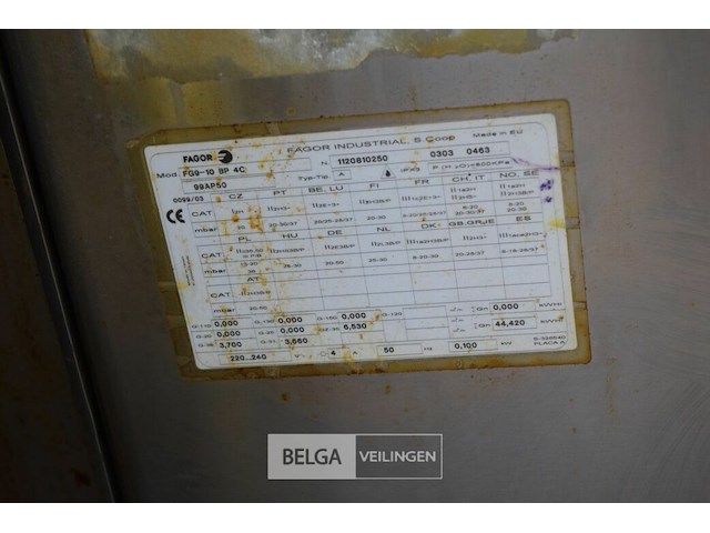 Fagor friteuze 85x90x83cm - afbeelding 5 van  6