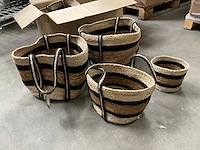 Fair forward fairtrade diverse maten mand/plantpot (13x) - afbeelding 2 van  7