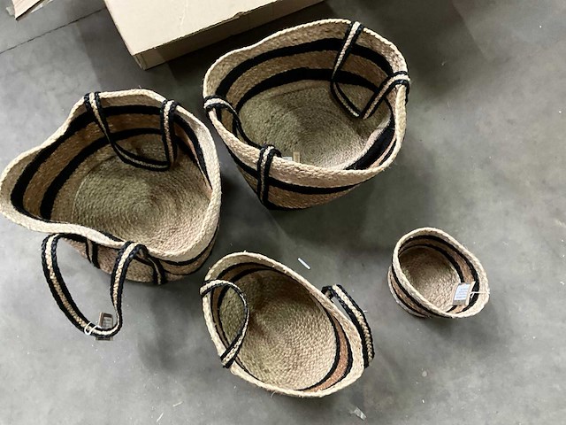 Fair forward fairtrade diverse maten mand/plantpot (13x) - afbeelding 3 van  7