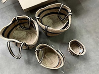 Fair forward fairtrade diverse maten mand/plantpot (13x) - afbeelding 3 van  7