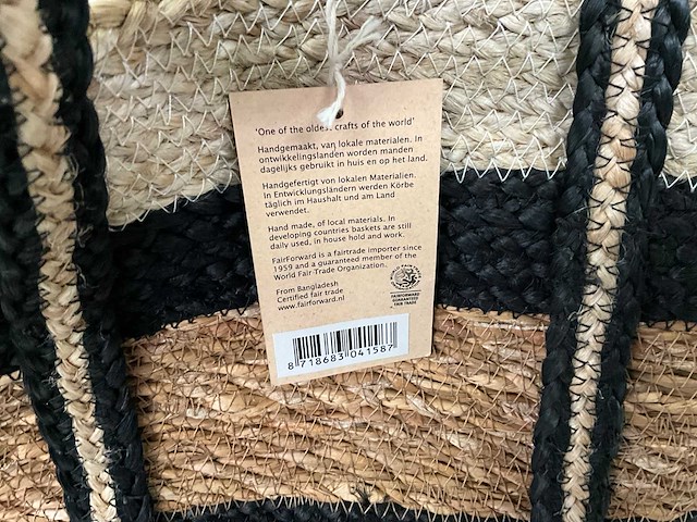 Fair forward fairtrade diverse maten mand/plantpot (13x) - afbeelding 6 van  7