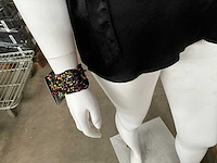 Fair forward fairtrade elastische kralen armband multicolor (89x) - afbeelding 2 van  6