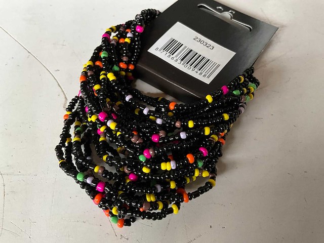 Fair forward fairtrade elastische kralen armband multicolor (89x) - afbeelding 6 van  6