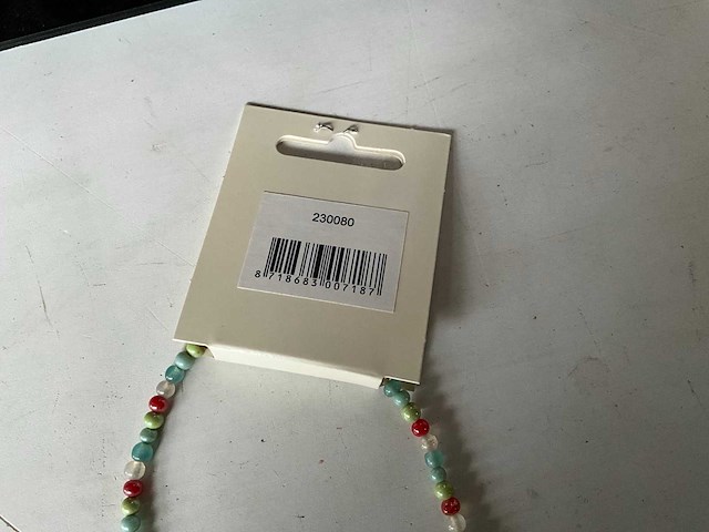 Fair forward fairtrade elastische kralen ketting multicolor (68x) - afbeelding 5 van  5
