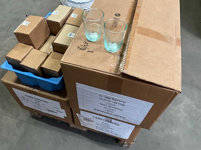 Fair forward fairtrade glazen (268x) - afbeelding 1 van  5