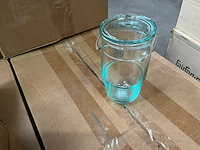 Fair forward fairtrade glazen kan met deksel (123x) - afbeelding 3 van  7