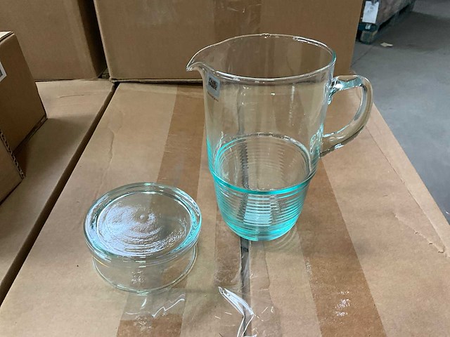 Fair forward fairtrade glazen kan met deksel (123x) - afbeelding 5 van  7