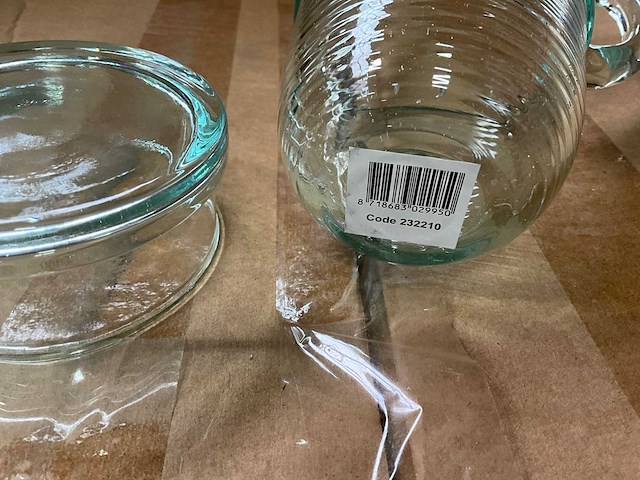 Fair forward fairtrade glazen kan met deksel (123x) - afbeelding 6 van  7