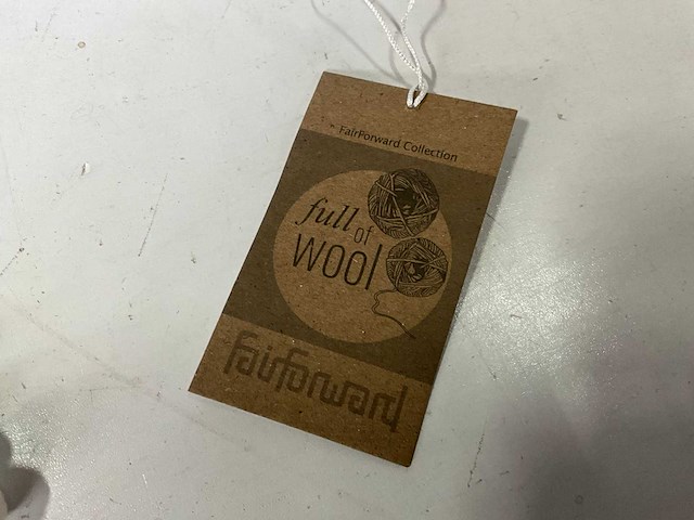 Fair forward fairtrade handgemaakte hartjes hanger wol (55x) - afbeelding 3 van  6