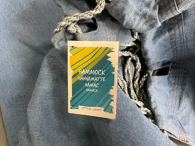 Fair forward fairtrade hangmat jeans (3x) - afbeelding 5 van  7