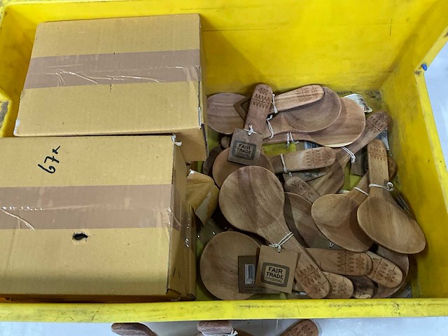 Fair forward fairtrade houten lepel (67x) - afbeelding 4 van  5