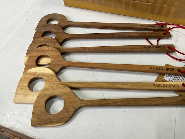 Fair forward fairtrade houten spatel (90x) - afbeelding 3 van  6