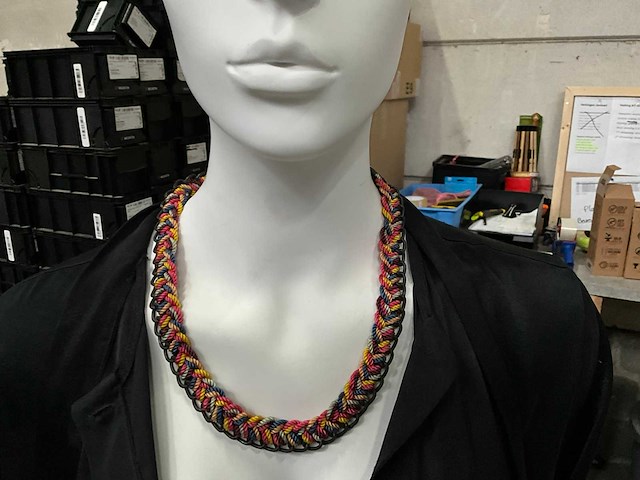 Fair forward fairtrade ketting multicolor (35x) - afbeelding 1 van  5