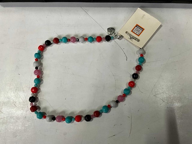 Fair forward fairtrade kralen ketting multicolor (65x) - afbeelding 3 van  5