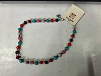 Fair forward fairtrade kralen ketting multicolor (65x) - afbeelding 3 van  5