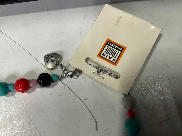 Fair forward fairtrade kralen ketting multicolor (65x) - afbeelding 4 van  5