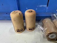 Fair forward fairtrade peper en zout setje hout (58x) - afbeelding 3 van  7
