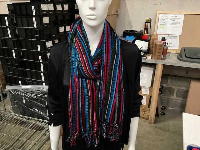 Fair forward fairtrade sjaal katoen (18x) - afbeelding 1 van  5