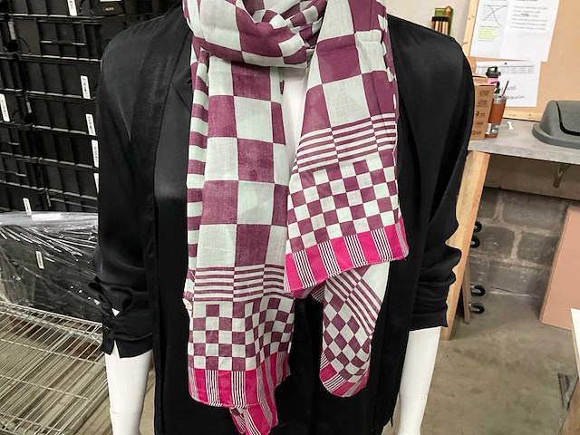 Fair forward fairtrade sjaal katoen (60x) - afbeelding 2 van  5