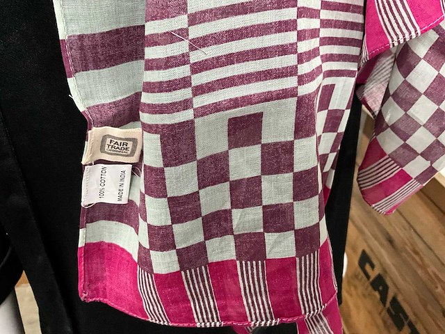 Fair forward fairtrade sjaal katoen (60x) - afbeelding 3 van  5