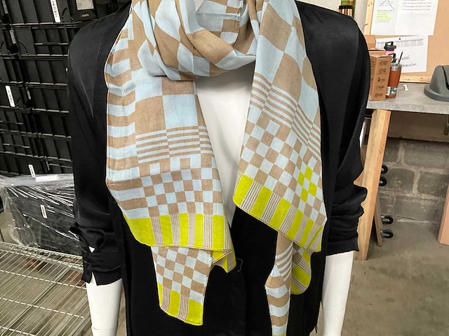 Fair forward fairtrade sjaal katoen (60x) - afbeelding 2 van  5