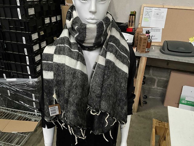 Fair forward fairtrade warme sjaal acryl/katoen (17x) - afbeelding 1 van  6