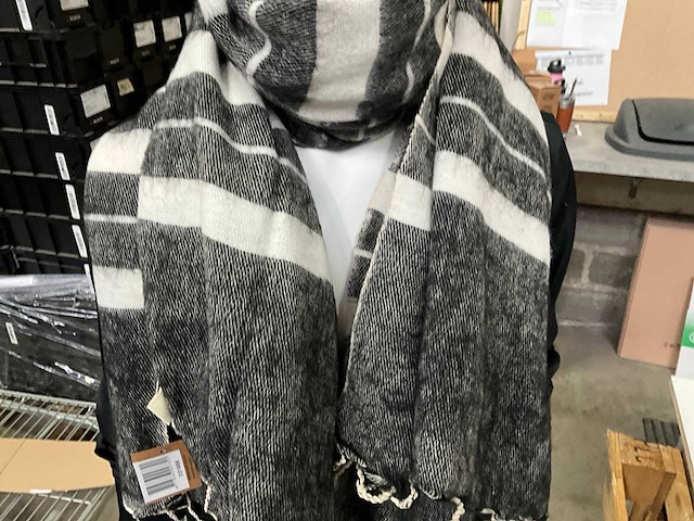 Fair forward fairtrade warme sjaal acryl/katoen (17x) - afbeelding 2 van  6