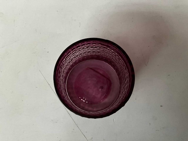 Fair forward fairtrade waxinelicht houder paars (21x) - afbeelding 3 van  4