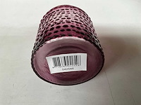 Fair forward fairtrade waxinelicht houder paars (21x) - afbeelding 4 van  4