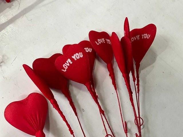 Fair trade 10 stuks decoratief valentijn hartje (150x) - afbeelding 2 van  5