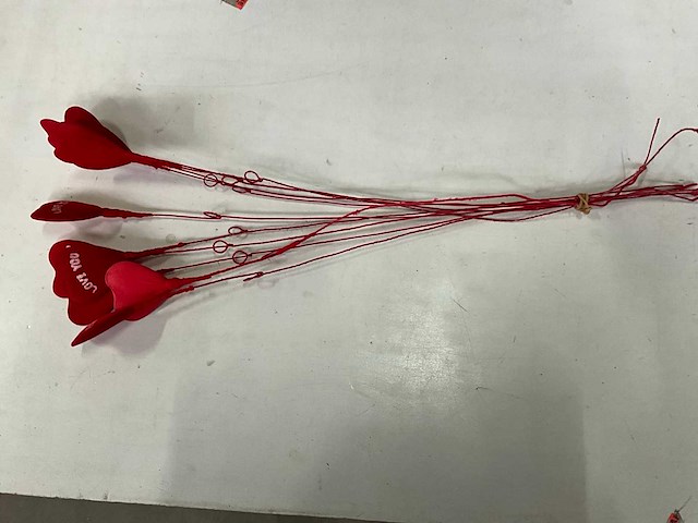 Fair trade 10 stuks decoratief valentijn hartje (150x) - afbeelding 3 van  5